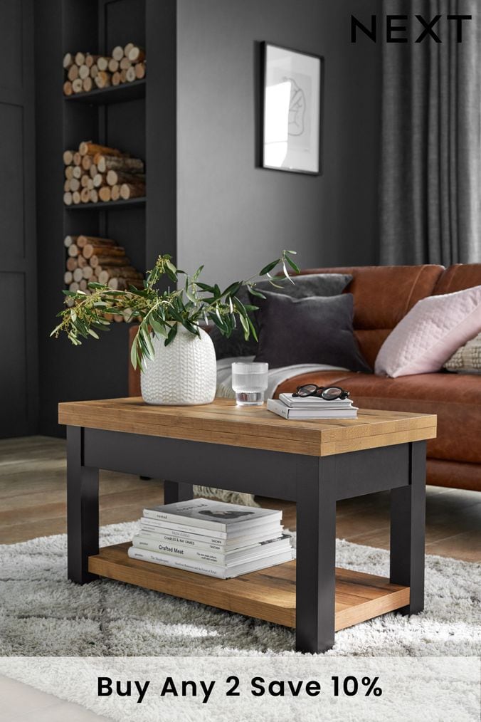 Next oak coffee table sale