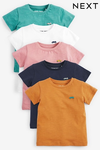 Mineral Short Sleeve T-Shirts 5 Pack (3mths-7yrs) (792511) | £16 - £20