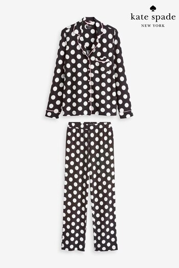 kate spade new york Brushed Spot Black Pyjama Set (793113) | £109