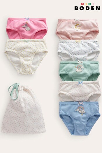 Boden Light Pink 7 Pack Knickers (793452) | £27 - £32