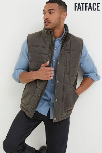 FatFace Brown Paignton Quilted Gilet (793863) | £89