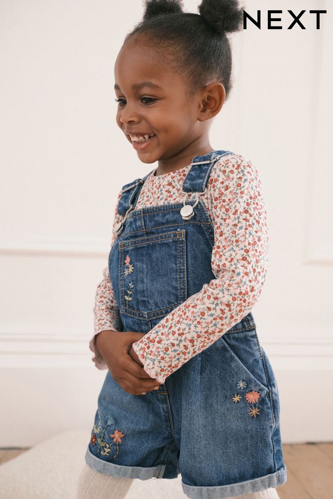 Buy Girls Dungaree Set Floral Baby Online Next UK