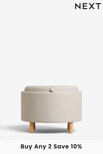 Contemporary Tweed Natural Ashton Storage Stool (794493) | £150