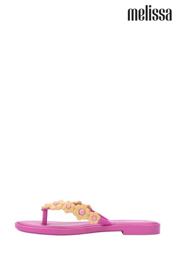 Melissa Pink Spring Flip Flops (794632) | £70