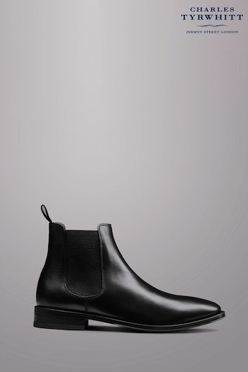 Charles Tyrwhitt Black Leather Chelsea Boots (795147) | £200