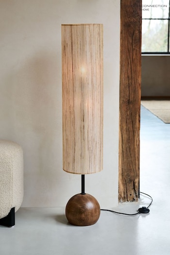 French Connection Wood Kinsha Floor Lamp (795226) | £295