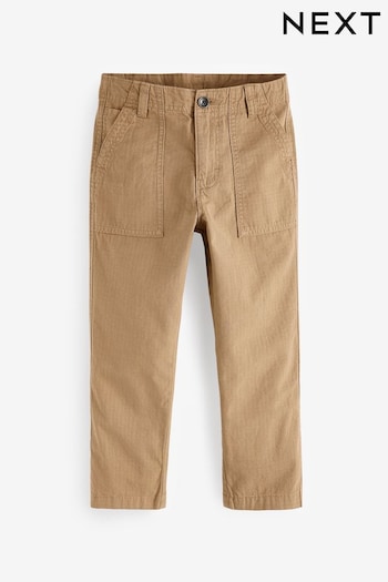 Tan Brown Ripstop Utility Trousers (3-16yrs) (795247) | £18 - £23