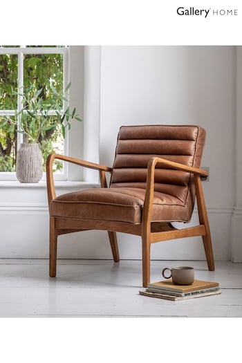 Gallery Home Vintage Brown Datsun Leather Armchair (795253) | £885