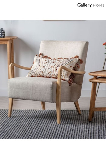 Gallery Home Natural Linen Cream Chedworth Armchair (795330) | £485