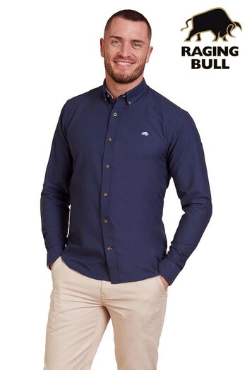 Raging Bull Long Sleeve Classic Oxford Shirt (795349) | £29 - £34