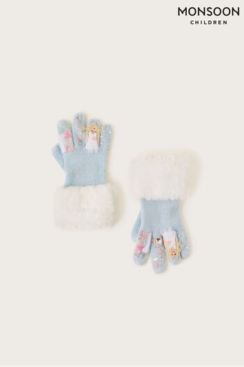 Monsoon Blue Snow Princess Novelty Gloves (795473) | £13