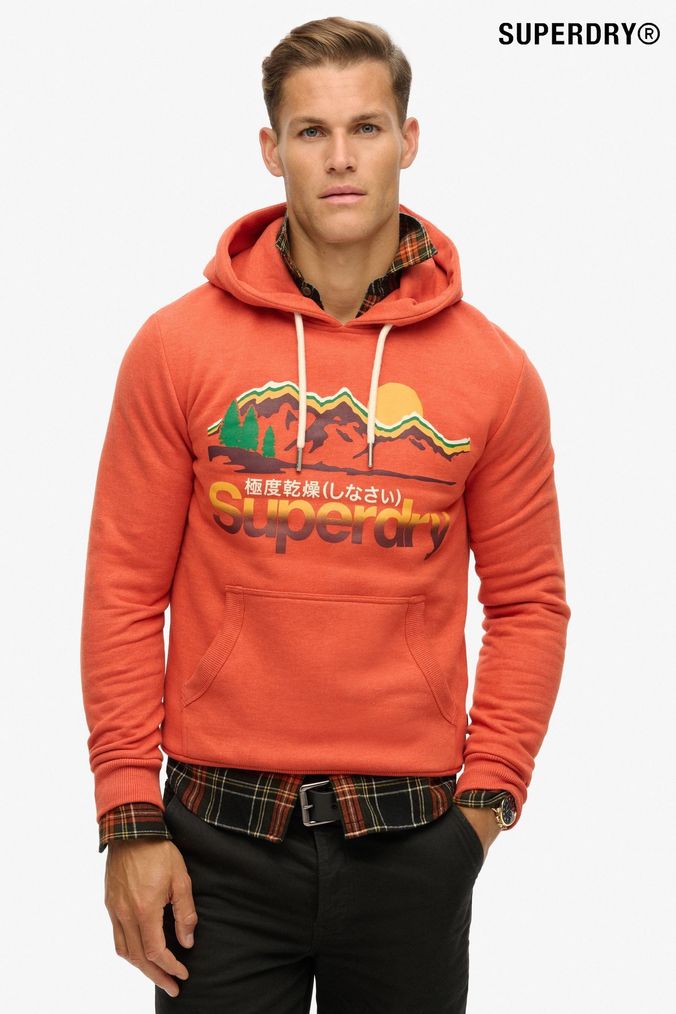 Buy Men s Superdry Orange Sweatshirtsandhoodies Online Next UK