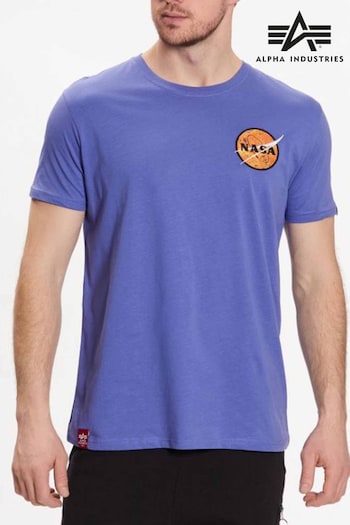 Alpha Industries Purple Electric NASA Davinci T-Shirt (796345) | £50