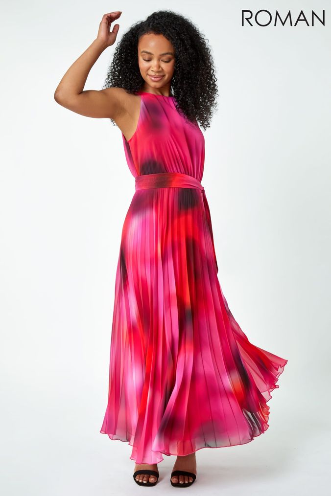 Buy Women s Pink Roman Maxi Dresses Online Next UK