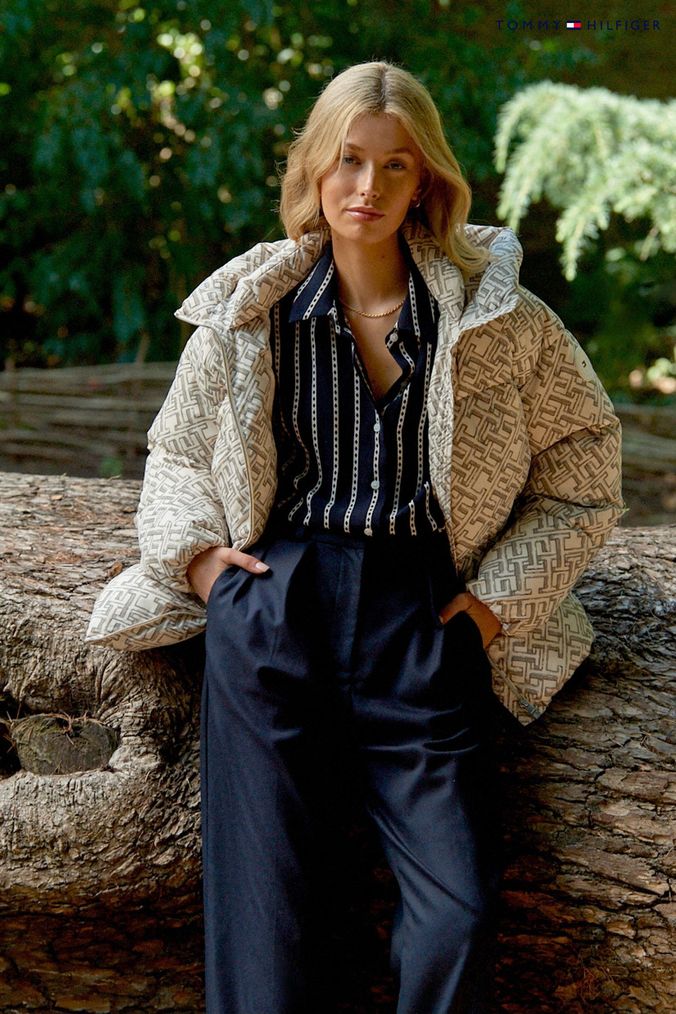 White tommy online hilfiger coat womens