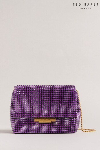Ted Baker Purple Gliters Purple Crystal Mini Cross-Body Bag (797342) | £130