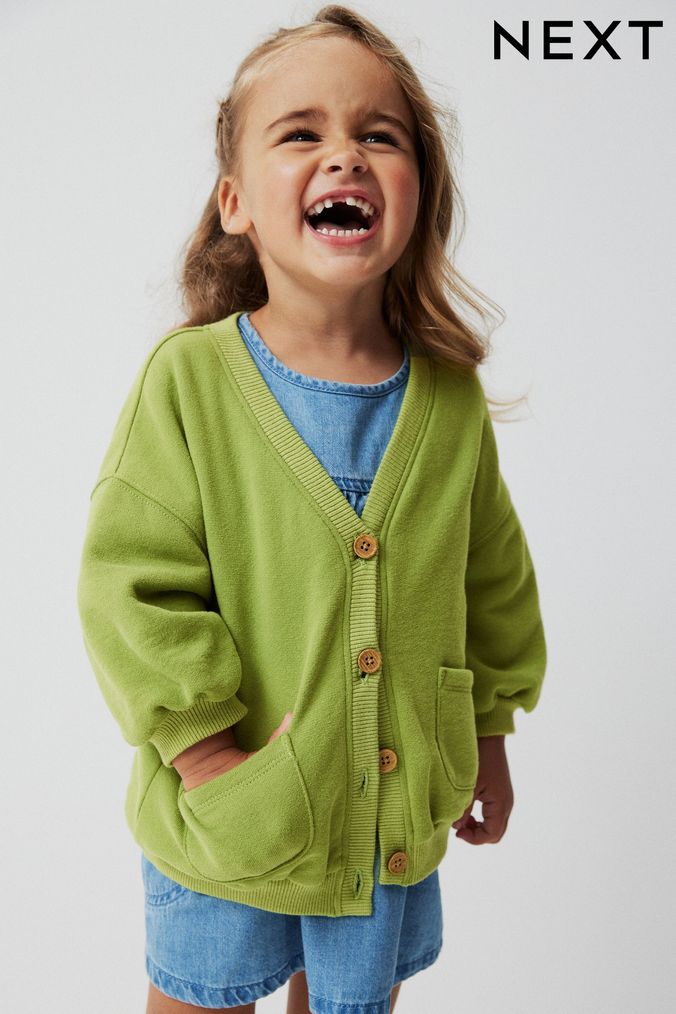 Green cardigan girls new arrivals