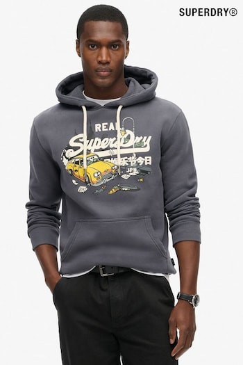 Superdry Noho Navy New York VL Graphic Hoodie (797839) | £60