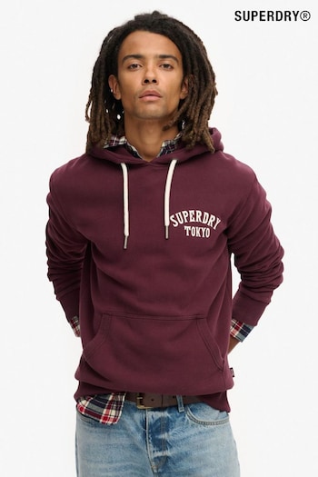 Superdry Fig Purple Tattoo Back Graphic Loose Hoodie (797918) | £60