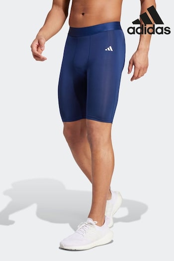 adidas league Blue Techfit Aeroready Short Tights (797947) | £28