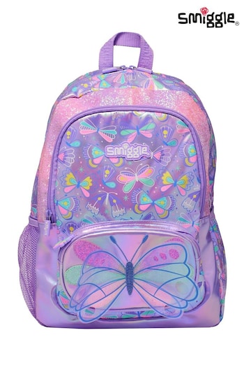 Smiggle Purple Flutter Classic Backpack (797966) | £45