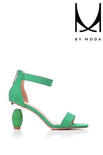 MbyModa Green Two Part Feature Heel Sandals (798079) | £79