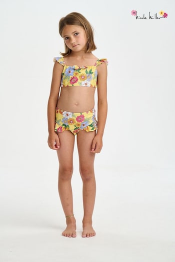 Nicole Miller Yellow Foral Bikini Set (798122) | £30 - £32