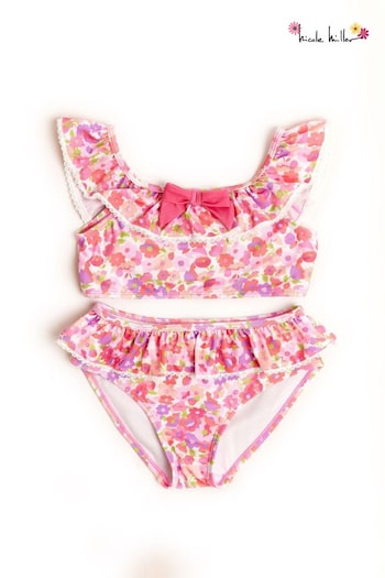 Nicole Miller Pink Floral Bikini Set (798354) | £30 - £32
