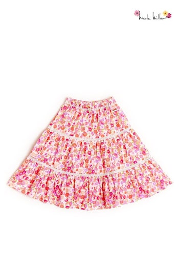 Nicole Miller Pink Floral Skirt (798560) | £35 - £38
