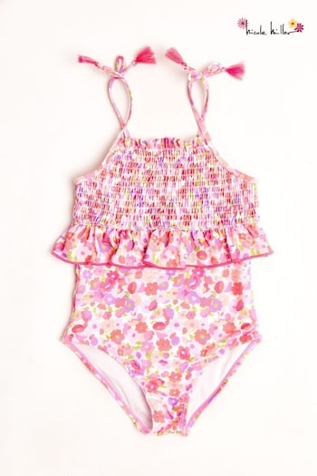 Nicole Miller Pink Floral Swimsuit (798625) | £27 - £29