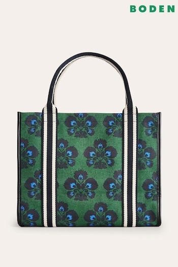 Boden Green Print Tilda Canvas Tote Bag (798705) | £65