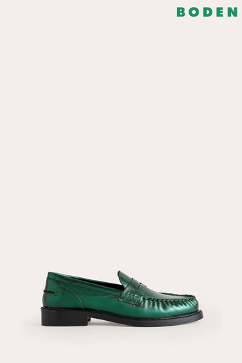 Boden Green Classic Moccasin Loafers (799181) | £98