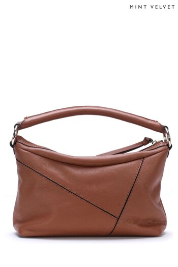 Mint Velvet Brown Harri Tan Leather Bag (799536) | £139