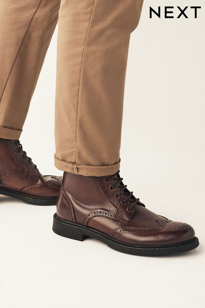 Next online brogue boots