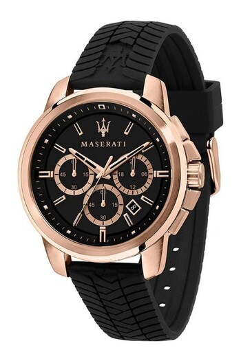 Maserati Gents Successo Black Watch (7MY952) | £179