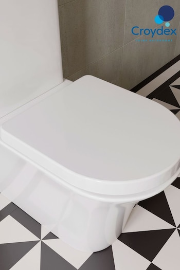 CROYDEX Eyre White FlexiFix Toilet Seat (7R1353) | £42