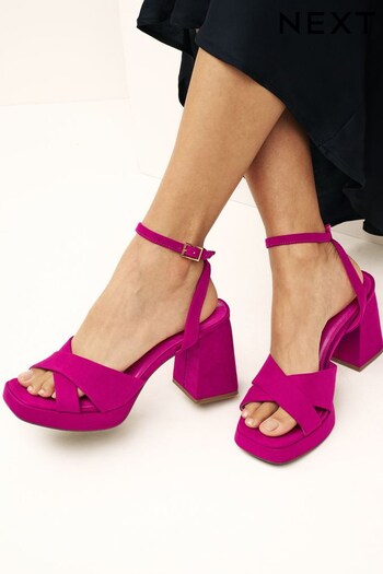 Pink Forever Comfort® Flare Platform Sandals (801078) | £39