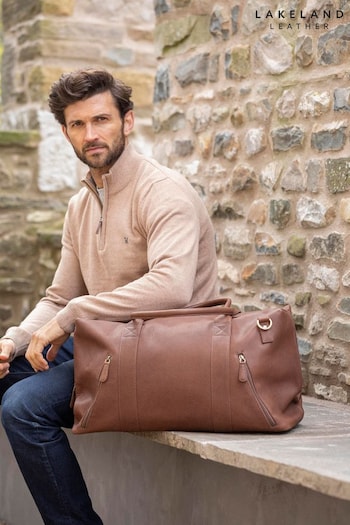 Lakeland Leather Discoverer Large Leather Brown Holdall (801113) | £139