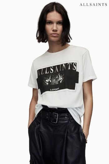 AllSaints Axyl Grace White T-Shirt (801198) | £49