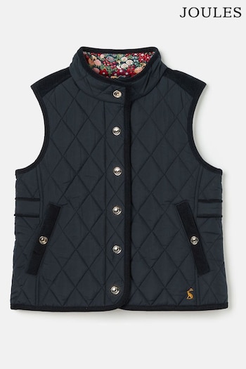 Joules Bridgefield Navy Blue Quilted Gilet (801673) | £35 - £41