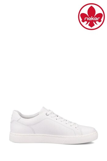 Rieker Mens Evolution Lace-Up White Shoes entrenamiento (801722) | £90