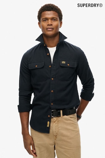 Superdry Jet Black Trailsman Flannel Shirt (801954) | £45