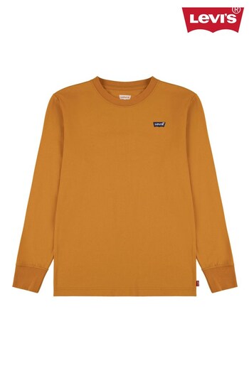 Levi's® Orange Chest Logo Long Sleeve T-Shirt (802090) | £20 - £22