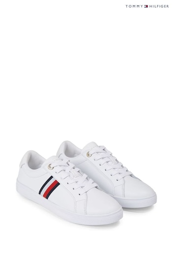 Tommy Hilfiger Essential Stripes White Sneakers (802560) | £90
