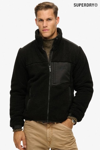 Superdry Black Relaxed Fleece Trekker Jacket (802974) | £90