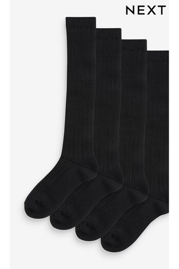 Black Knee High Pelerine Socks 2 Pack (803124) | £10