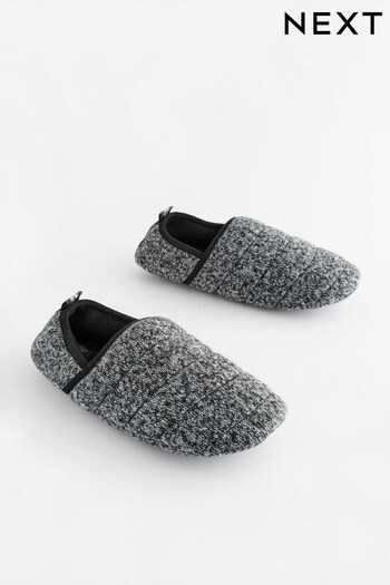 Black Padded Closed Back Slippers (803317) | £15