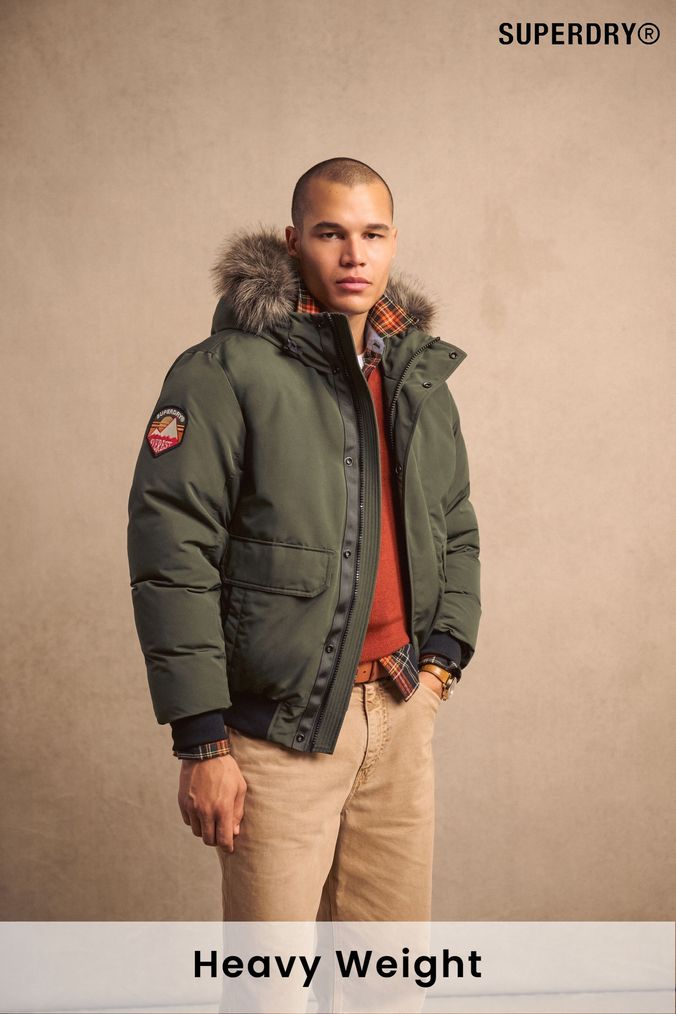 Buy Men s Grey Parka Coatsandjackets Online Next UK