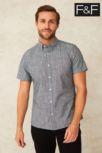 F&F Blue Short Sleeve Shirt (803505) | £18