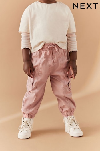 Pink Embroidered Cargo shoulder Trousers (3mths-7yrs) (803752) | £15 - £19